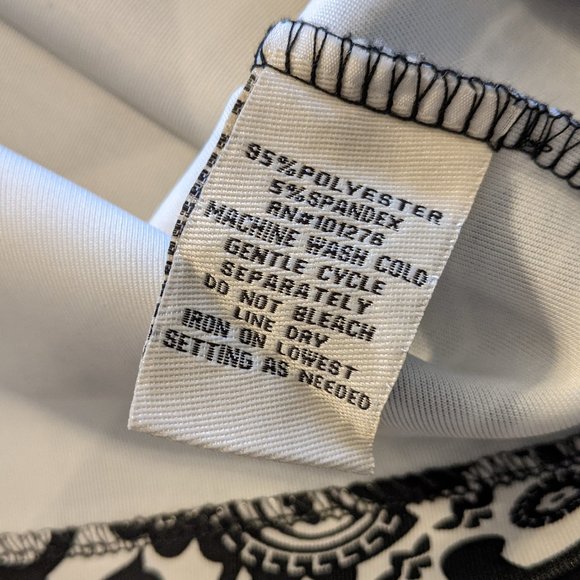 *Black & White Print Scuba Shift Dress- Size 10 - Picture 4 of 5
